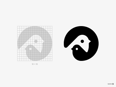 Family animal bird bird logo birdmark birds brand circle cute icon logo minimal nature negative nest simple