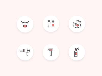 Personal care icon pack beauty branding clean design icon icon set illustration logo minimal vector whitespace