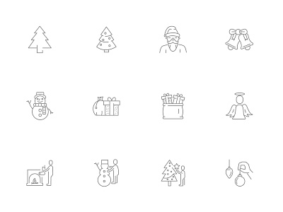 ⭐ Roicons - christmas icon set christmas christmas icon design essential icons flat icons icon icon design icon pack iconography icons iconset roicons ui
