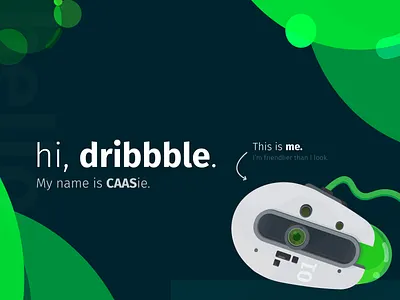 I'm debuting. Yay. app art artwork branding design flat icon illustration illustrator lens logo minimal robot robots vector