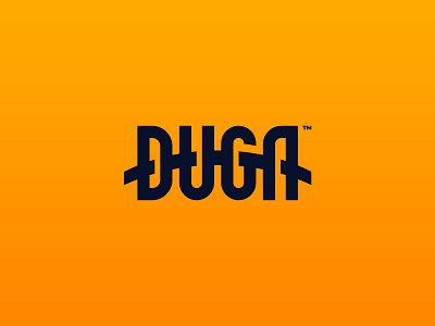 Duga logo brand identity branding design icon letter logo logodesign logotype mark typogaphy