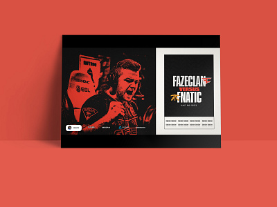 FaZe Clan | Game poster | FaZe versus Fnatic esports faze clan fnatic gaming typography ui