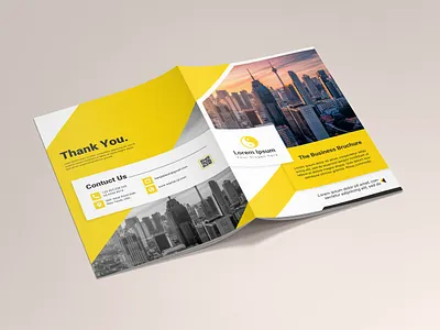 Bi-fold Brochure Template bi fold brochure corporate profile profile template