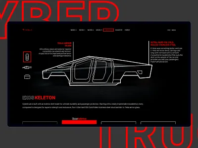 CyberTruck 2 agency automotive automotive design concept design futuristic hud interface scifi tesla ui ui design user interface ux web web design