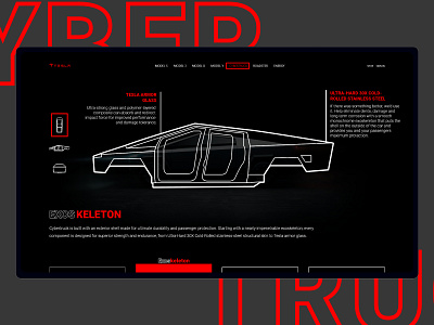 CyberTruck 2 agency automotive automotive design concept design futuristic hud interface scifi tesla ui ui design user interface ux web web design