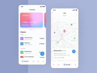 Q Insurance – Concept app banking clean financial fintech flat illustration insurance interface ios minimal mobile money onboarding payment ui ui ux ux