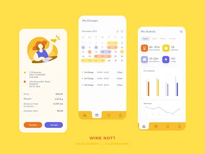 WINE NOT? UI/UX web and mobile design project by Fusion Team LLC app app design design flat icon illustration minimal mobile app ui ux vector web web design website