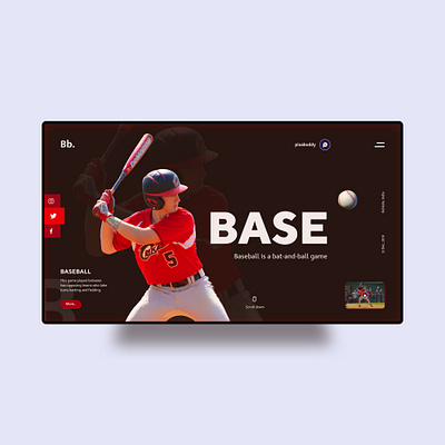 Baseball UI behance design dribbble dribbble invite inspiration instagram logo simple design trending ui uidesign uiux ux uxdesign uxui web web design web development webdesign website