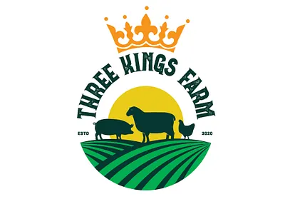 three kings farm1 01 branding design flat icon illustration illustrator logo minimal