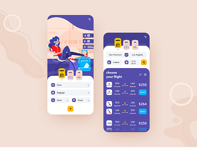 Travel App app concept ecommerce illustration mobile app shot ui ui ux