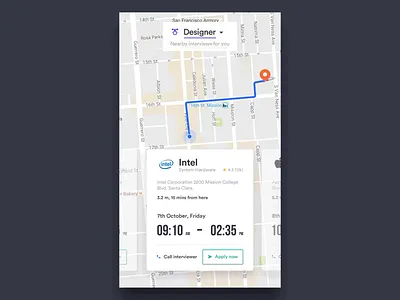 Interview Navigation by Udhaya chandran animation app app design application design interaction interface ios mobile ui