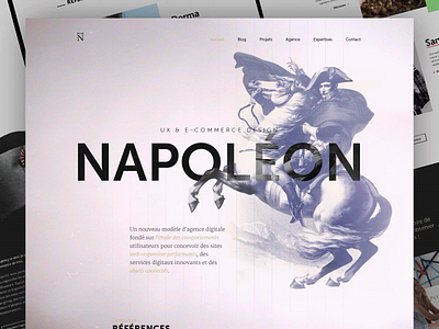 Napoleon Agency by Romain Briaux for Napoleon Agency animation application design illustration interaction interface typography vector