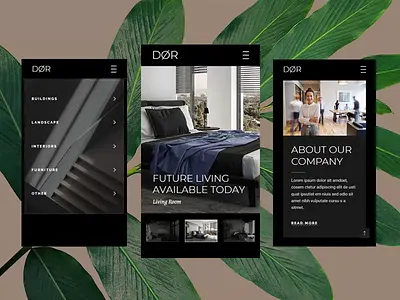 Dør - Modern Architecture and Interior Design animation architecture atmosphere design fine living furniture interior living spaces mobile responsive thumbnailslider ui website