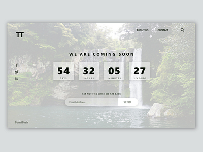 Countdown landing page