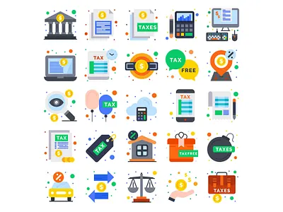 Calculation Taxes and Accounting Concept Icon accounting bank app banking design icon icons illustration income tax income tax icon tax icon tax icon vector