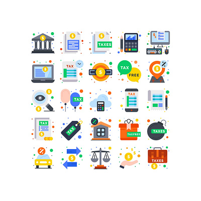 Calculation Taxes and Accounting Concept Icon accounting bank app banking design icon icons illustration income tax income tax icon tax icon tax icon vector