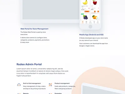 Landing page design 3d building cart concentric ecommerce homepage illustration isometric purple web design