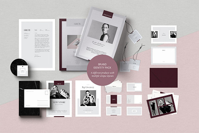 Grete Branding Bundle adobe adobe indesign brand guidelines brand identity branding brochure business cards corporate identity design designer graphic design graphic designer graphics indesign indesign template letterheads print design stationery template templates