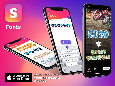 App iOS: Fonts from Instagram Stories app instagram instagram stories ios mobile app mobile design stories ui ux