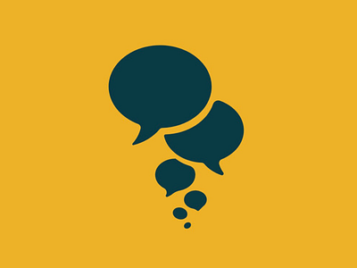 Evolve the conversation clean logo minimalist simple
