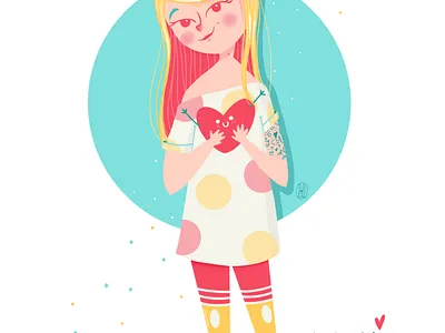 Dis on s'aime ? character digital illustration digitalart illustration procreate