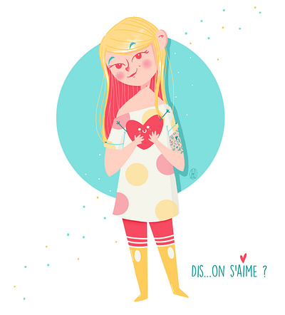 Dis on s'aime ? character digital illustration digitalart illustration procreate