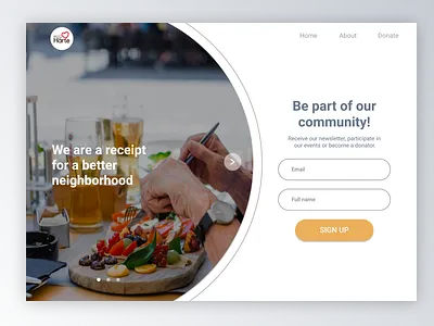 Sign up | Resto VanHarte bootstrap dailyui figma figmadesign web