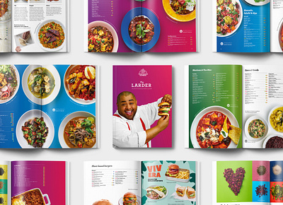 The Larder - Product Guide brochure food guide layout photography product vegan vegetarian