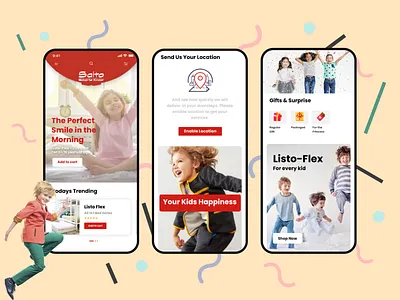 Salto Kids Furniture - Online Store app app design design ecommerce app ecommerce design furniture app furniture website illustration kids kids illustration mobile ui store app store design user experience user interface user interface design