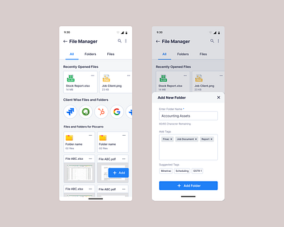 File Manager - Mobile App Design | UX & UI Design branding cloud file file file manager file upload file uploading mobile app mobile app design tags ui user research ux