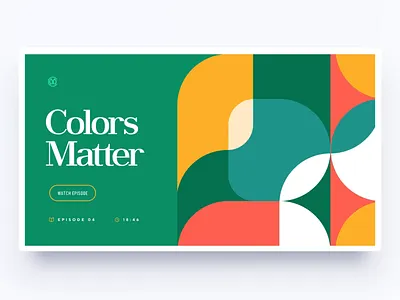 Colors Matter / Patreon branding design flat geometry illustration minimal site sketch tutorial typography ui ux vector web