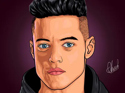 Portrait 7 2019 art illustration portrait robot rose trending