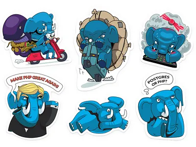 Stickers Elephant sticker stickers