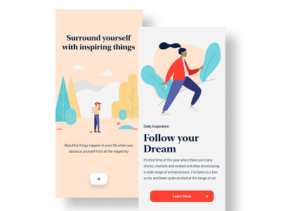 Inspirational App app clean design illustration interface iphone ui