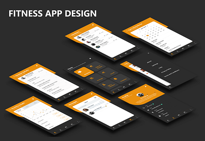 Fitness App Design design fitness app mobile app mobile app design ui ui ux design ux