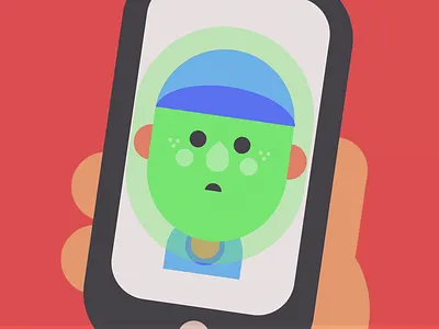 Poorly boy animation illustration