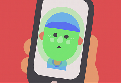 Poorly boy animation illustration