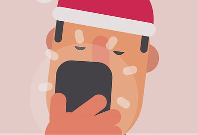 Adam Kay - Twas the night before Christmas animation illustration