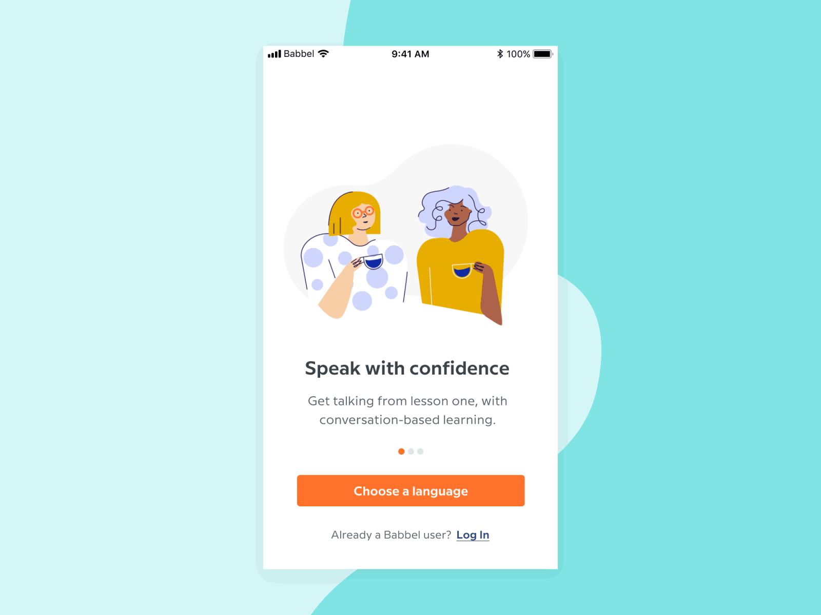 Babbel new onboarding animation illustration language learning onboarding ui