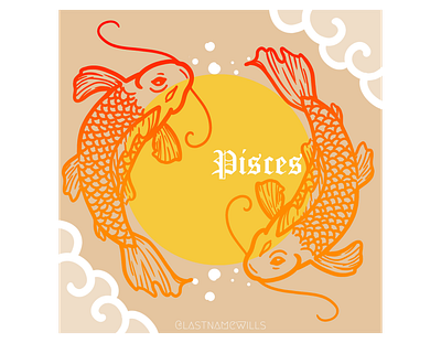 pisces branding design illustration lifestyle