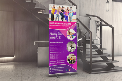 Dance Rollup Banner banner branding brochure brochure design catalog flyer pamphlet photograhy real estate rollup banner typography