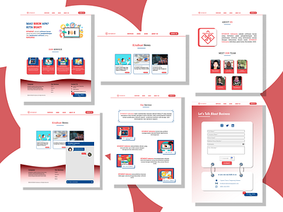 Website Concept - Company Profile KitaBuat Indonesia company profile design figma profile ui design ux design web design webdesign website concept website design