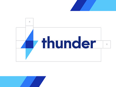 Thunder logo design app branding company logo energy grid icon identity illustration lighting bolt logo logo design logo idea mark meaningful modern rebrand symbol thunder typography vector