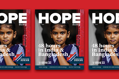 Hope Quarterly Issue 16 branding graphic logo magazine typography