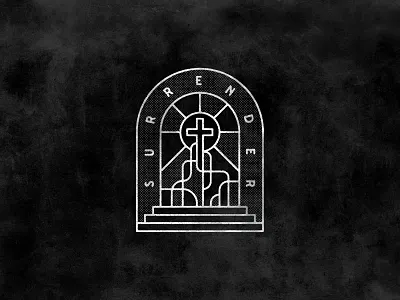 Unused cross illustration art black and white christian creative cross grunge halftone jesus love redeeming surrender vector vintage