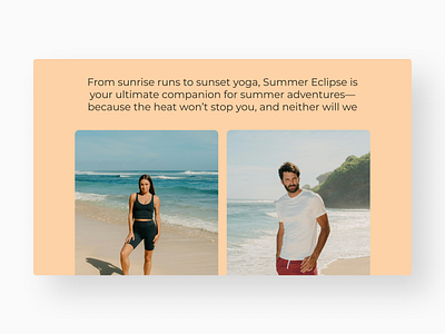 Summer Eclipse - Clothing Brand Website clothing ecom ecommerce fashion ui ux web webdesign website