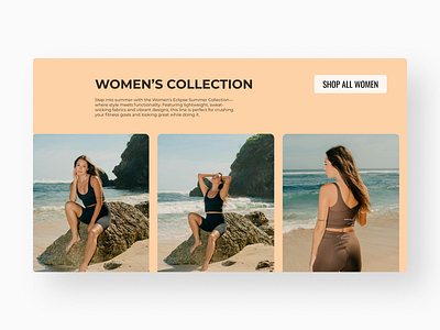 Summer Eclipse - Clothing Brand Website brand clothes ecommerce fashion ui ux web webdesign