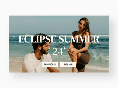 Summer Eclipse - Clothing Brand Website design ui ux web website