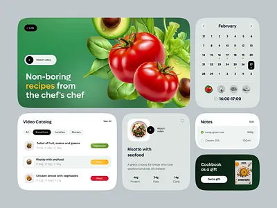 UI-UX for a Food Brand ✦ CookLab design interface product service startup ui ux web website