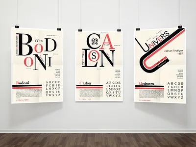 Type Classification Posters bodoni caslon design graphic design graphicdesign posters type typeface typography universe